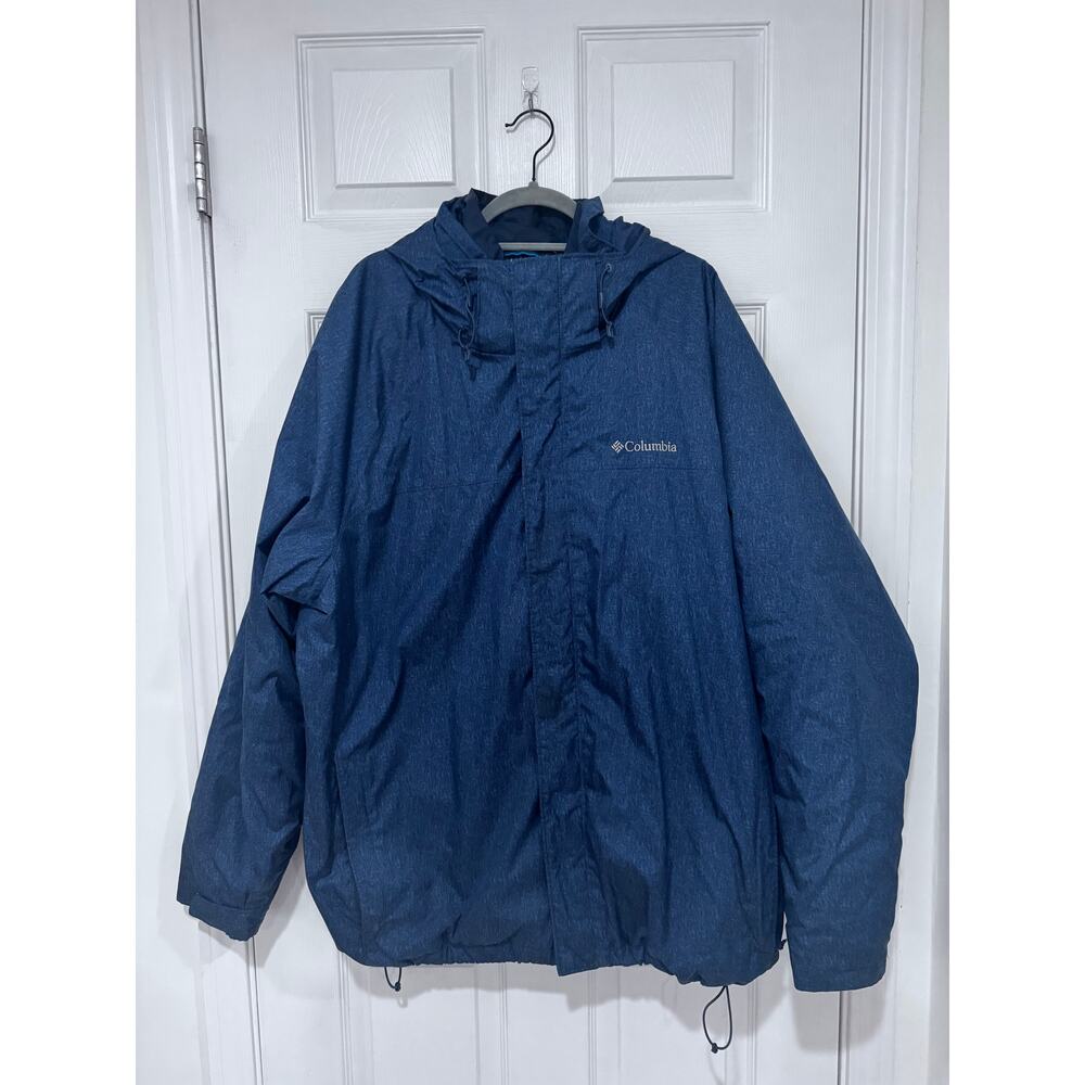 Columbia Men’s XXL Interchange Omni-Heat Thermal Coil Waterproof Hooded Jacket